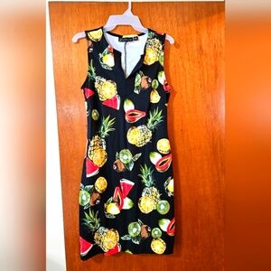 New York & Company Fruit Print dress